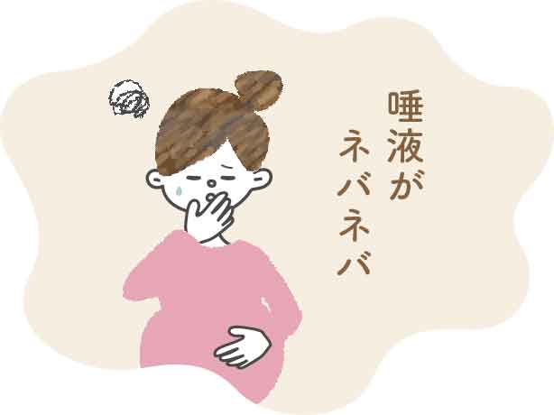 唾液の性質が変わる